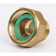 DANFOSS 003H6904 — Комплект резьбовых фитингов, наружняя резьба R1, PN25 для клапана DN25 (G11/4), Латунь CW617N, 2 шт. 003H6904