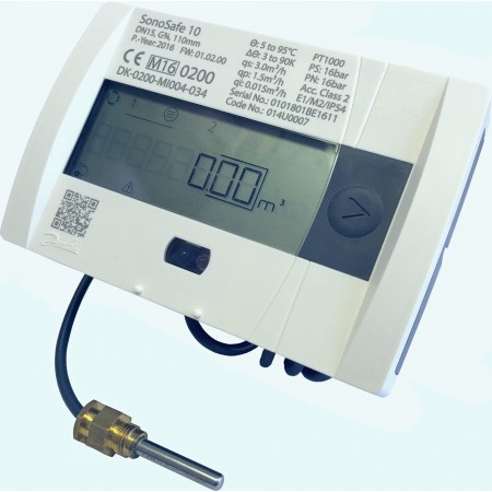 DANFOSS SonoSafe10/1,5/установка- подающий трубопровод/Dn15/резьбовое исполнение/M-bus + лист поверки 014U0159P DANFOSS SonoSafe10/1,5/установка- подающий трубопровод/Dn15/резьбовое исполнение/M-bus + лист поверки 014U0159P