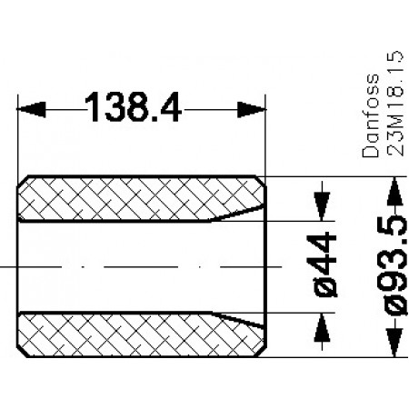 DANFOSS 023U1392 — Сменные сердечники-вставки 48-DM для разборных фильтров DCR Eliminator 023U1392 DANFOSS 023U1392 — Сменные сердечники-вставки 48-DM для разборных фильтров DCR Eliminator 023U1392