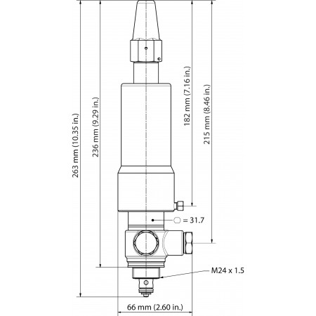 DANFOSS Управляемый давлением пилотный клапан со штуцером для подвода опорного 027B0941 DANFOSS Управляемый давлением пилотный клапан со штуцером для подвода опорного 027B0941