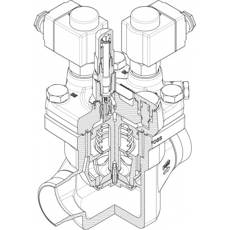 DANFOSS ICSH 25-25 25D Клапан электромагнитный 027H2309 DANFOSS ICSH 25-25 25D Клапан электромагнитный 027H2309