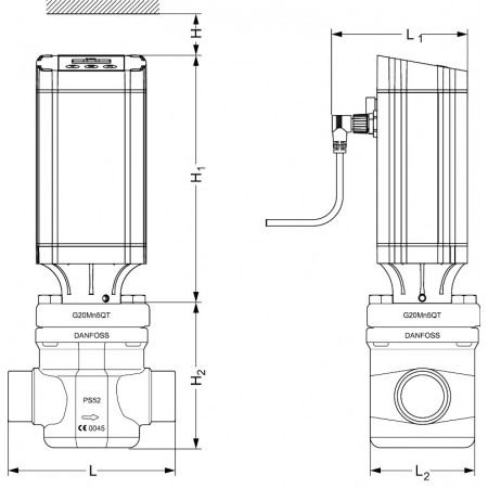 DANFOSS Клапан регулятор-давления ICM 32-A (40 DIN), без привода 027H3012 DANFOSS Клапан регулятор-давления ICM 32-A (40 DIN), без привода 027H3012