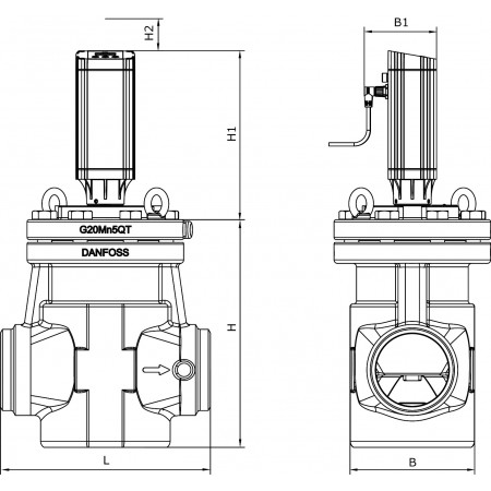DANFOSS Клапан регулятор-давления ICM 100 (100 DIN), без привода 027H7130 DANFOSS Клапан регулятор-давления ICM 100 (100 DIN), без привода 027H7130