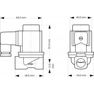 DANFOSS 032U538131 — Клапан электромагнитный EV251B, присоединение G 1/2", материал уплотнения NBR, нормально закрытый 032U538131