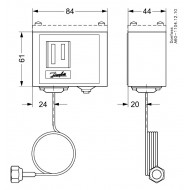 DANFOSS KP1 Реле давления -0,2-7,5 бар 060-110566