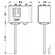DANFOSS KP1 Реле давления -0,9-7 бар 060-110966