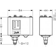 DANFOSS KP 7W Реле давления 060-119066