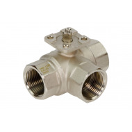 РИДАН 082G5419R — Кран шаровой двухпозиционный AMZ-113R PN40, DN20, Kvs 45, Tmax110 °C, Rp3/4, корпус CW617N, трехходовой 082G5419R