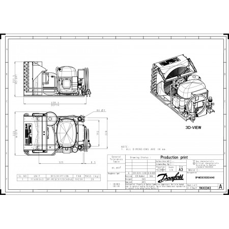 DANFOSS OP-MCGC012SCA04G агрегат компр.-конд. 114X0343 DANFOSS OP-MCGC012SCA04G агрегат компр.-конд. 114X0343