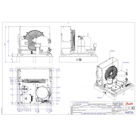 DANFOSS OP-MCRN038MTA02E Агрегат компр.-конд. 114X5724 DANFOSS OP-MCRN038MTA02E Агрегат компр.-конд. 114X5724