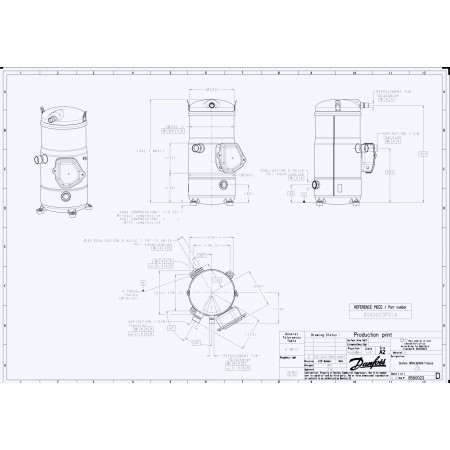 DANFOSS SH184A4ALC Компрессор спиральный 120H0362 DANFOSS SH184A4ALC Компрессор спиральный 120H0362