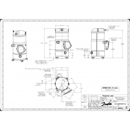 DANFOSS SH184A4ALC Компрессор спиральный 120H0362 DANFOSS SH184A4ALC Компрессор спиральный 120H0362
