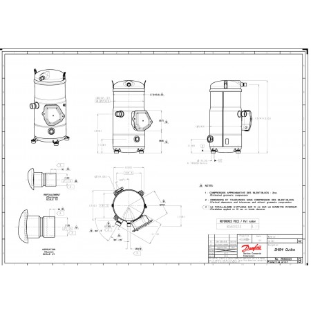 DANFOSS SH184A4ALC Компрессор спиральный 120H0362 DANFOSS SH184A4ALC Компрессор спиральный 120H0362