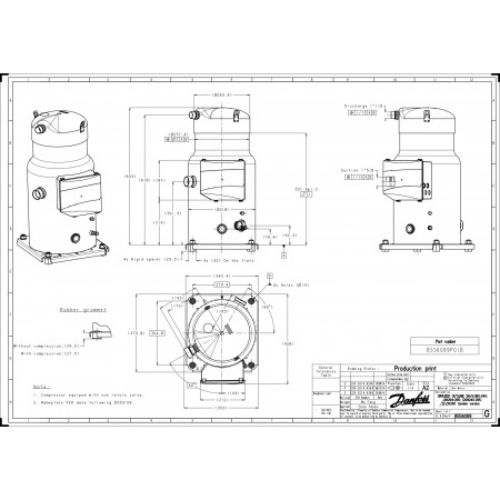 DANFOSS SH295A4ABE Компрессор спиральный 120H0828 DANFOSS SH295A4ABE Компрессор спиральный 120H0828