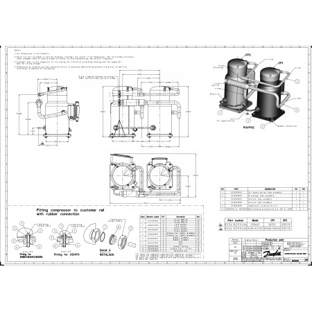 DANFOSS SH295A4ABE Компрессор спиральный 120H0828 DANFOSS SH295A4ABE Компрессор спиральный 120H0828