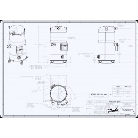DANFOSS DSH161A4ALD Компрессор спиральный(пр. класс 1746502503) 120H1215 DANFOSS DSH161A4ALD Компрессор спиральный(пр. класс 1746502503) 120H1215