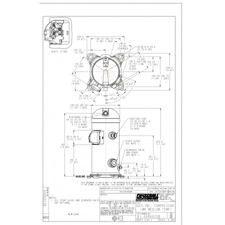 DANFOSS MLZ048T4LQ9A Компрессор спиральный 121L8808 DANFOSS MLZ048T4LQ9A Компрессор спиральный 121L8808