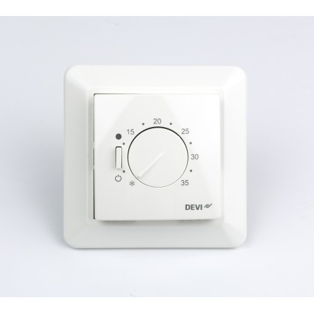 DEVI DEVIreg 532 140F1037 — Электронный терморегулятор со встроенным корпусом, с датчиком пола и воздуха 140F1037 DEVI DEVIreg 532 140F1037 — Электронный терморегулятор со встроенным корпусом, с датчиком пола и воздуха 140F1037