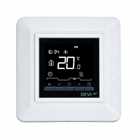 DEVI DEVIreg Opti 140F1055 — Программируемый терморегулятор со встроенными программами таймера, белый 140F1055 DEVI DEVIreg Opti 140F1055 — Программируемый терморегулятор со встроенными программами таймера, белый 140F1055