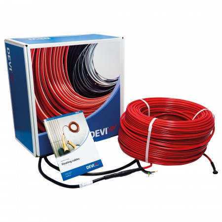DEVI DEVIflex 18T (DTIP-18) 140F1402 — Двухжильный нагревательный кабель, мощность 3050 Вт при 230 В, длина 170 м 140F1402 DEVI DEVIflex 18T (DTIP-18) 140F1402 — Двухжильный нагревательный кабель, мощность 3050 Вт при 230 В, длина 170 м 140F1402