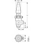 DANFOSS 148B5032 — Запорный клапан SVA-S 6 T ANG CAP 148B5032 DANFOSS 148B5032 — Запорный клапан SVA-S 6 T ANG CAP 148B5032