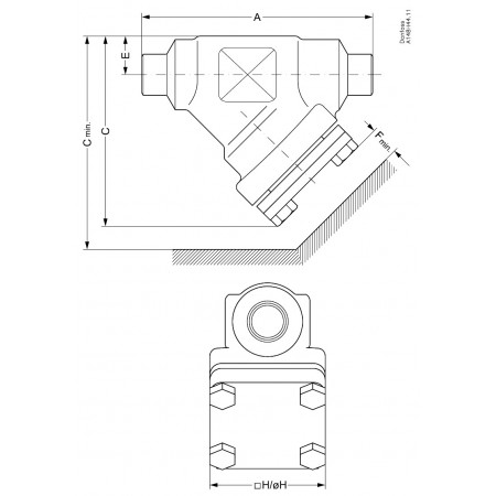 DANFOSS Корпус для фильтра FIA 20 SOC STR 148B5348 DANFOSS Корпус для фильтра FIA 20 SOC STR 148B5348