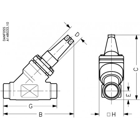 DANFOSS REG-SB 25 Клапан регулятор расхода 148B5429 DANFOSS REG-SB 25 Клапан регулятор расхода 148B5429