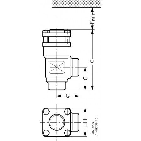DANFOSS 148B5636 — Клапан обратный CHV-X 40 D 148B5636 DANFOSS 148B5636 — Клапан обратный CHV-X 40 D 148B5636