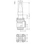 DANFOSS 148B5721 — Запорный клапан SVA-S 50 A ANG CAP 148B5721 DANFOSS 148B5721 — Запорный клапан SVA-S 50 A ANG CAP 148B5721