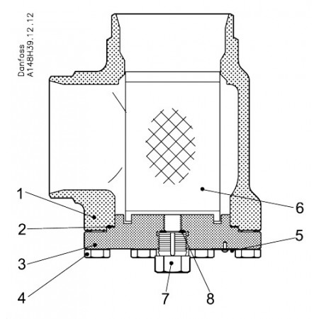 DANFOSS 148B5812 — Корпус для фильтра FIA 65 D ANG 148B5812 DANFOSS 148B5812 — Корпус для фильтра FIA 65 D ANG 148B5812