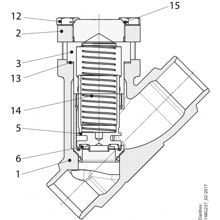 DANFOSS 148B6583 — Клапан обратный CHV-X 20 D STR 148B6583 DANFOSS 148B6583 — Клапан обратный CHV-X 20 D STR 148B6583