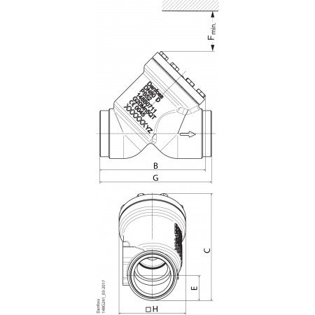 DANFOSS 148B6595 — Клапан обратный CHV-X 80 D STR 148B6595 DANFOSS 148B6595 — Клапан обратный CHV-X 80 D STR 148B6595