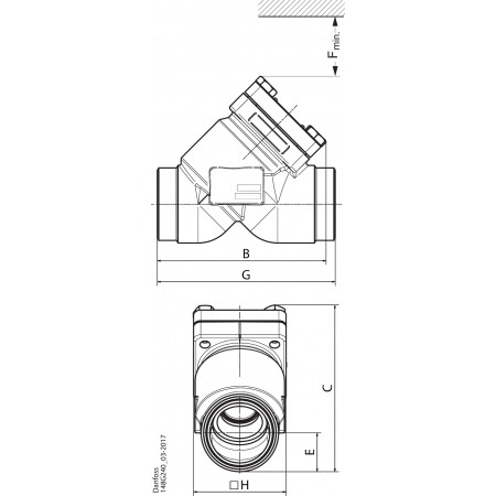 DANFOSS 148B6595 — Клапан обратный CHV-X 80 D STR 148B6595 DANFOSS 148B6595 — Клапан обратный CHV-X 80 D STR 148B6595