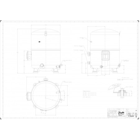 DANFOSS MT160-4V Компрессор MT160-4VI DANFOSS MT160-4V Компрессор MT160-4VI